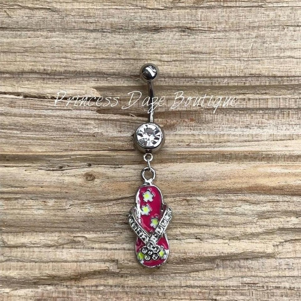 Flip Flop Belly Button Ring